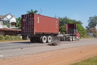 Hiện trường vụ tai nạn. (Ảnh: Đậu Tất Thành/Vietnam+)