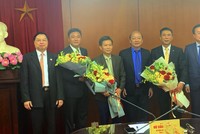 Tập thể lãnh đạo Ban Tuyên giáo TƯ chúc mừng các ông: Vũ Trọng Hà, Đoàn Văn Báu và Trần Đoàn Hưng được giao trọng trách mới. Ảnh Internet