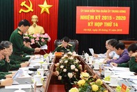 Ủy ban kiểm tra Quân ủy Trung ương tổ chức kỳ họp thứ 14. Ảnh QĐND.