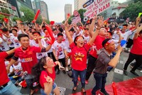 Niềm vui vỡ òa khi U22 Việt Nam đã biến các cầu thủ U22 Thái Lan trở thành cựu vương.