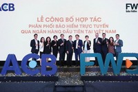 Lễ công bố hợp tác e-bancassurance đầu tiên tại Việt Nam giữa ACB và FWD ngày 12/12/2019 tại TP.HCM.