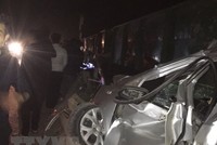 Hiện trường vụ tai nạn. (Nguồn: TTXVN).