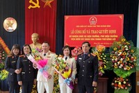 Lãnh đạo VKSND tỉnh Quảng Bình chúc mừng tân Viện trưởng, Phó Viện trưởng VKSND TP. Quảng Bình.