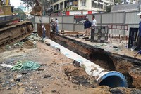 Thay đường ống cấp nước tại trung tâm TP.HCM (ảnh minh họa).