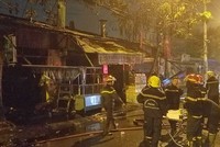 Hiện trường xảy ra vụ cháy.