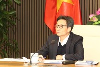 Phó Thủ tướng Vũ Đức Đam chủ trì cuộc họp Ban Chỉ đạo Quốc gia về phòng, chống dịch bệnh viêm đường hô hấp cấp do chủng mới của virus Corona gây ra. Ảnh VGP/Trần Mạnh.