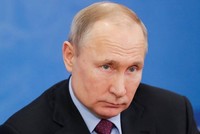 Tổng thống Nga Vladimir Putin tại thành phố Cherepovets hôm nay. Ảnh: Tass.