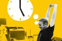 Rời văn phòng lúc 5h cho bạn cuộc sống hạnh phúc và khoẻ mạnh hơn. Ảnh: ABC.