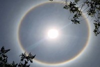 Hào quang tròn xuất hiện trong tiết trời -43°C