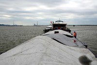 Tàu TB 1329 đã được dẫn giải về khu vực neo đậu an toàn, tiến hành các biện pháp điều tra, xác minh và xử lý theo quy định của pháp luật: (Ảnh: TTXVN).