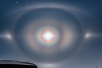 Màn trình diễn ánh sáng ngoạn mục trên bầu trời Manitoba. Ảnh: BBC.