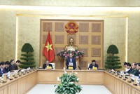 Thủ tướng Nguyễn Xuân Phúc phát biểu tại buổi làm việc. (Ảnh: Thống Nhất/TTXVN).