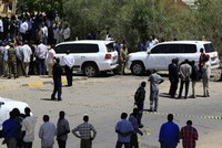 Hiện trường vụ ám sát hụt Thủ tướng Hamdok hôm 9/3. Ảnh: AFP.