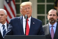 Tổng thống Trump tại Nhà Trắng ngày 13/3. Ảnh: AFP.