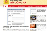 Bộ Công an cảnh báo chiến dịch tấn công mạng lợi dụng dịch Covid-19