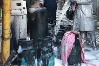 Hiện trường một vụ nổ bình ga. Ảnh minh họa. (Ảnh: Doãn Tấn/TTXVN).