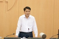 Ông Nguyễn Đức Chung - Chủ tịch UBND TP. Hà Nội yêu cầu đơn vị liên quan tuyệt đối không được chủ quan trong phòng chống Covid-19.