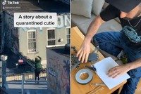 Tán gái mùa Covid-19: Chàng trai dùng drone để xin số điện thoại cô nàng nhà bên