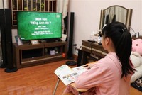 Học sinh học trực tuyến. (Ảnh minh họa. Thanh Tùng/TTXVN).