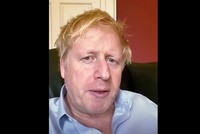 Thủ tướng Anh Boris Johnson trong thời gian cách ly tại nhà. (Ảnh: Washington Post).