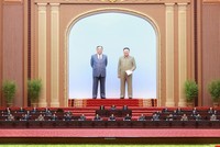 Phiên họp quốc hội Triều Tiên hôm 12/4 (Ảnh: KCNA).