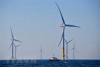 Tuabin gió tại Biển Baltic, Đức. (Ảnh: AFP/TTXVN).