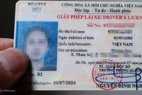 Bằng lái xe ôtô hiện tại.