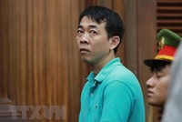 Bị cáo Nguyễn Minh Hùng (nguyên Chủ tịch Hội đồng quản trị kiêm Tổng giám đốc Công ty VN Pharma). (Ảnh: Thành Chung/TTXVN).