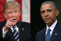 Tổng thống Mỹ Donald Trump và người tiền nhiệm Barack Obama (Ảnh: Getty).