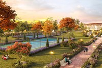 Một góc phối cảnh trong công viên 14ha đối diện The Matrix One.