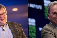 Tỷ phú Reid Hoffman và cựu CEO Google Eric Schmidt là hai trong số các ông trùm Thung lũng Silicon ủng hộ ứng viên đảng Dân Chủ. Ảnh: Getty Images.