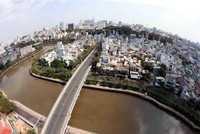 Kênh Nhiêu Lộc-Thị Nghè. (Ảnh: Mạnh Linh - TTXVN).