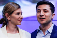 Tổng thống Ukraine Volodymyr Zelenskiy và phu nhân Olena Zelenska (Ảnh: 360TV.ru).