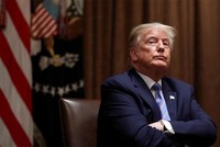 Tổng thống Mỹ Trump tại Nhà Trắng, thủ đô Washington, hôm 15/6. Ảnh: Reuters.