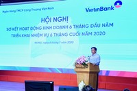 Ông Lê Đức Thọ - Bí thư Đảng ủy, Chủ tịch HĐQT VietinBank phát biểu tại Hội nghị.