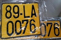 Ô tô kinh doanh vận tải sẽ chuyển sang biển màu vàng từ 1/8.