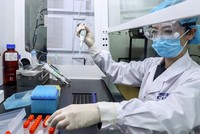 Phòng thí nghiệm nghiên cứu vắcxin của Sinopharm ở Bắc Kinh. (Ảnh: THX/AP).