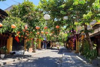 Phố cổ Hội An vắng du khách ngày 28/7/2020. (Ảnh: Trịnh Bang Nhiệm/TTXVN).