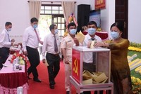 Các đại biểu dự đại hội bầu ban chấp hành nhiệm kỳ mới.