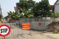 Khu vực cách ly y tế ở thôn Khay, xã Thống Nhất, huyện Gia Lộc. (Ảnh: Mạnh Tú/TTXVN).