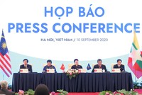 Chủ tịch Quốc hội Nguyễn Thị Kim Ngân chủ trì họp báo ngay sau lễ bế mạc AIPA 41 - (Ảnh VT).