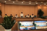 Phó Chủ tịch Ủy ban nhân dân thành phố Hà Nội Ngô Văn Quý phát biểu tại cuộc họp Ban chỉ đạo phòng chống dịch bệnh COVID-19 sáng 23/9. (Ảnh: Xuân Quảng/Vietnam+).