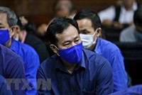 Bị cáo Trần Văn Tâm, nguyên Tổng giám đốc Công ty lương thực Trà Vinh. (Ảnh: Thành Chung/TTXVN).