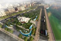 Phối cảnh Vườn tượng APEC mở rộng.