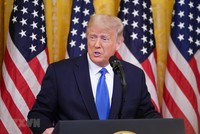 Tổng thống Mỹ Donald Trump phát biểu tại một sự kiện ở Washington, DC ngày 23/9/2020. (Ảnh: AFP/TTXVN).