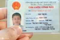 Thẻ căn cước công dân có mã vạch hiện nay chứa khoảng 20 thông tin. Ảnh: Phương Sơn.