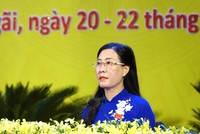 Đồng chí Bùi Thị Quỳnh Vân tái đắc cử Bí thư Tỉnh ủy Quảng Ngãi. Ảnh: VGP/Lưu Hương.