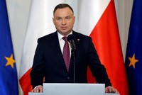 Tổng thống Ba Lan Andrzej Duda. Ảnh: Reuters.