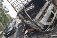 Hiện trường vụ cháy.