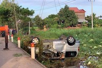 Hiện trường vụ tai nạn. (Nguồn: Fresh News).